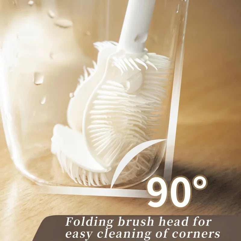 Foldable Silicone Bottle Cleaning Brush