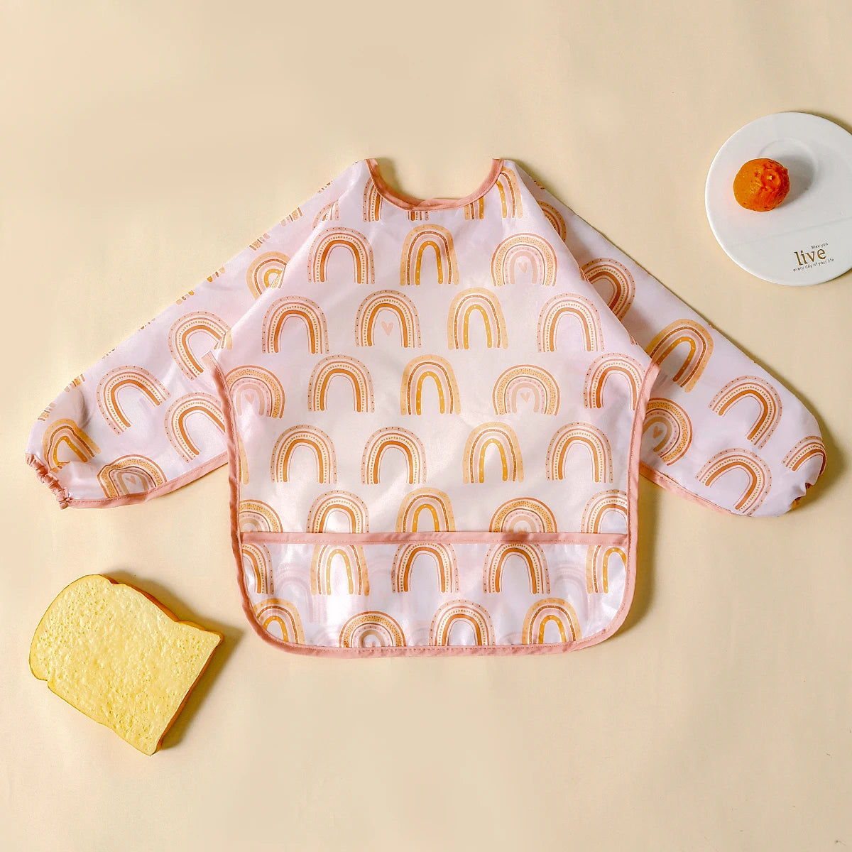 Long Sleeve Waterproof Feeding Bib