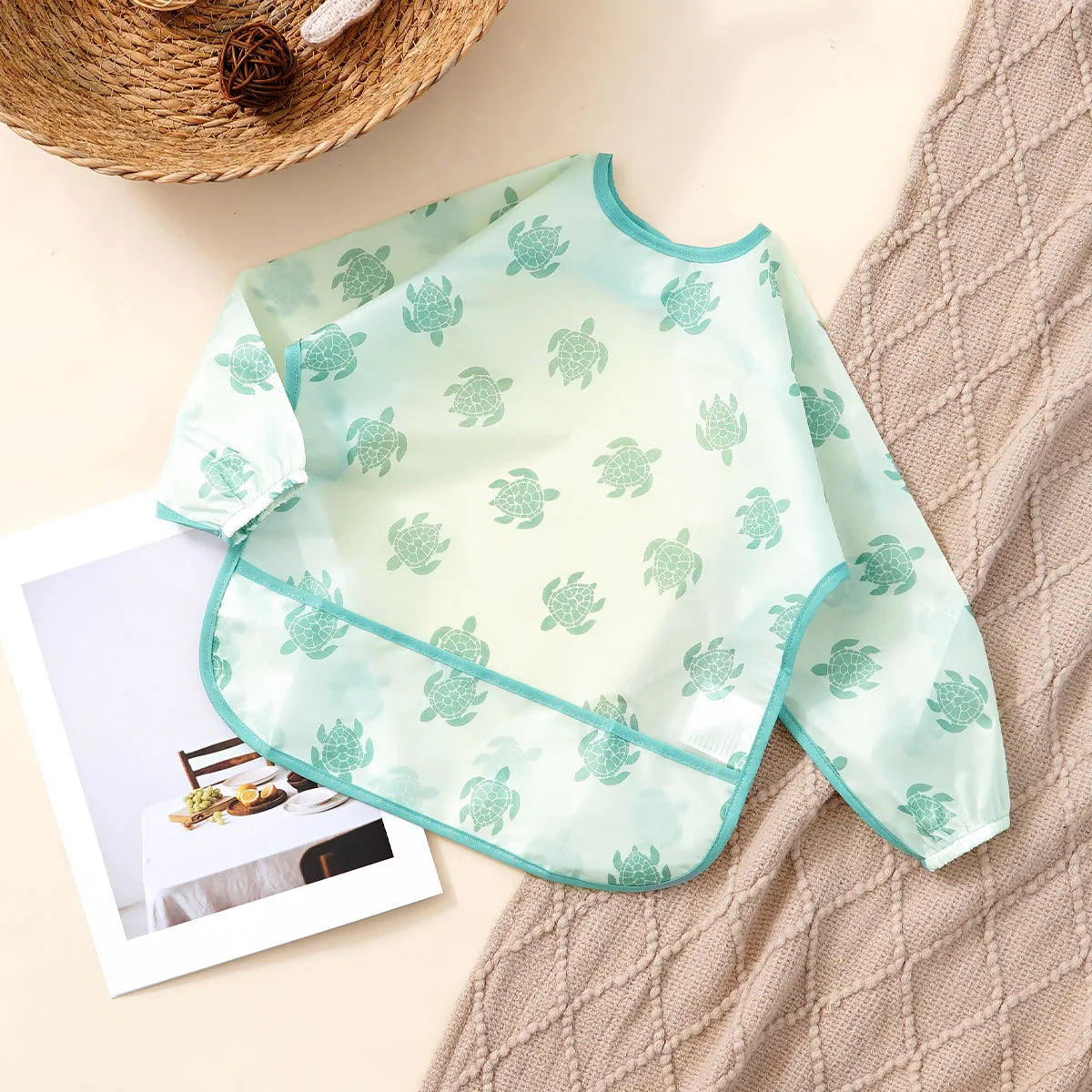 Long Sleeve Waterproof Feeding Bib