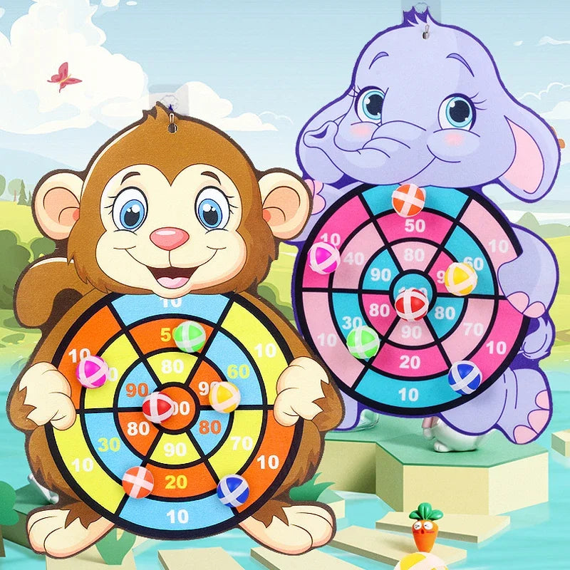 Kids Sticky Ball Dart Board Game