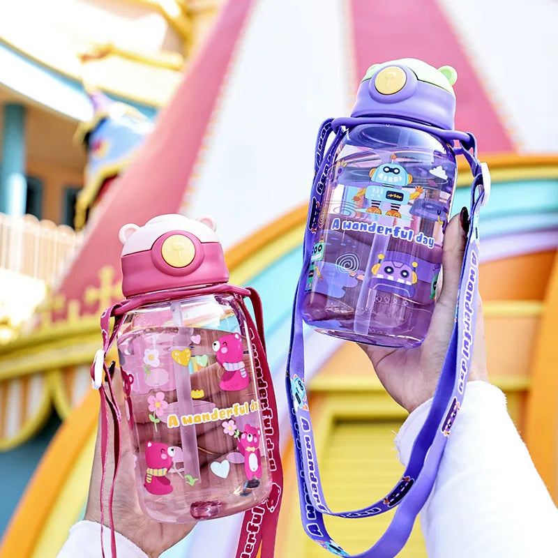 Kids Straw Water Bottle