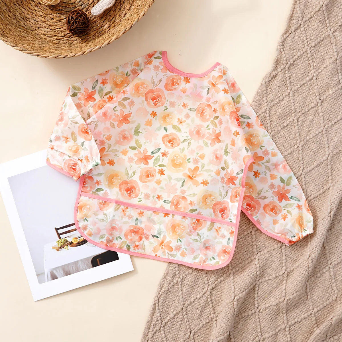 Long Sleeve Waterproof Feeding Bib