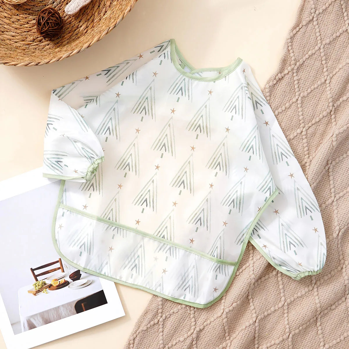 Long Sleeve Waterproof Feeding Bib