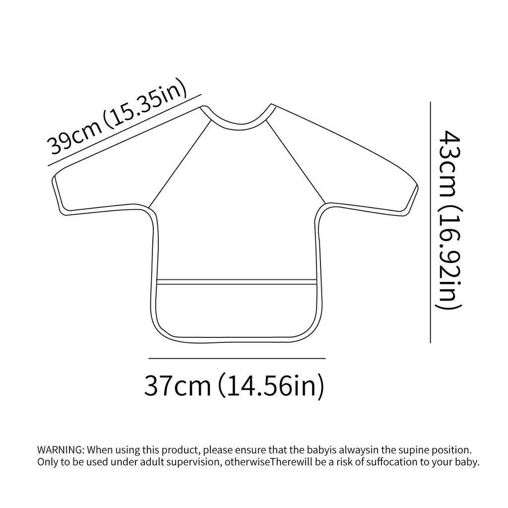 Long Sleeve Waterproof Feeding Bib