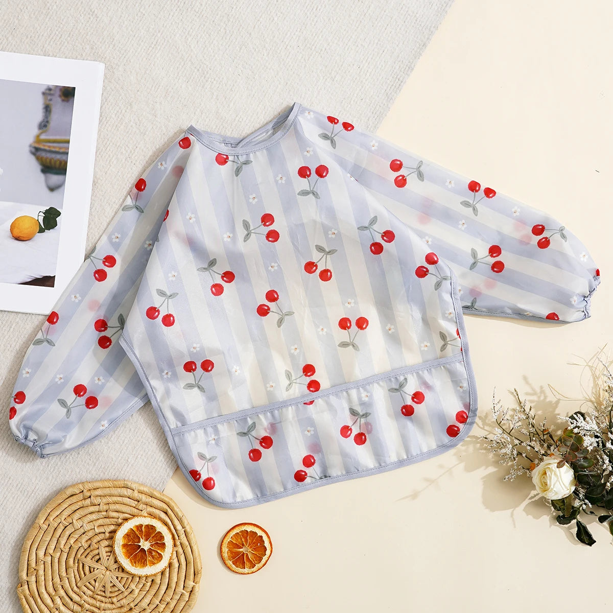 Long Sleeve Waterproof Feeding Bib