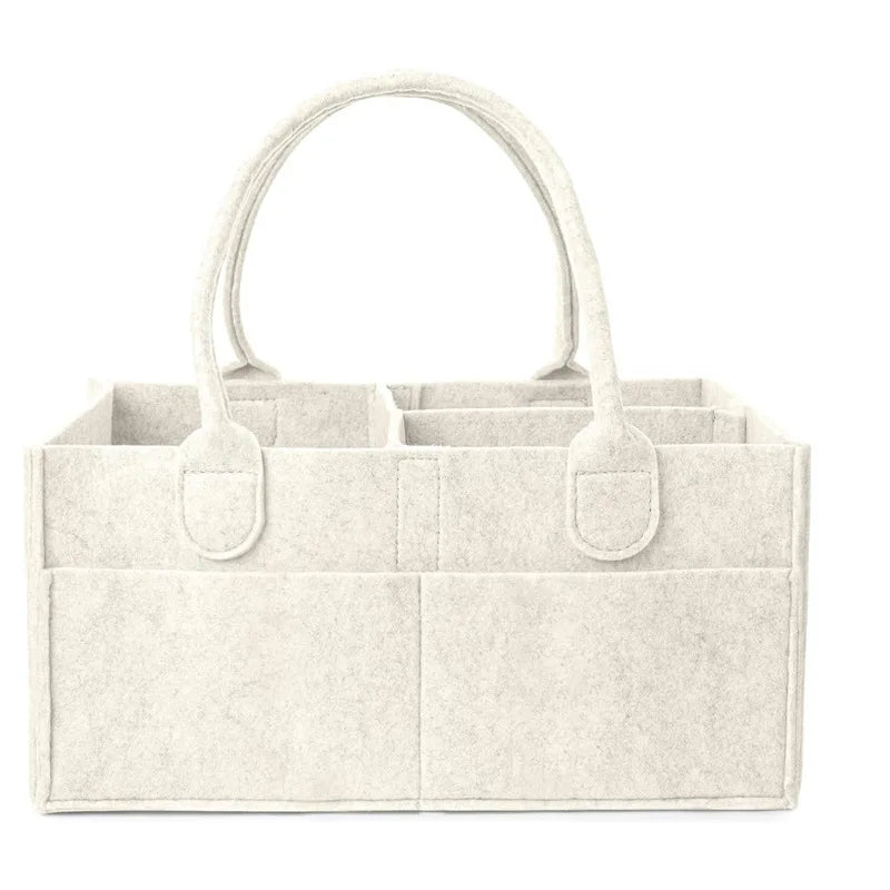 Felt Baby Nappy Caddy Organiser