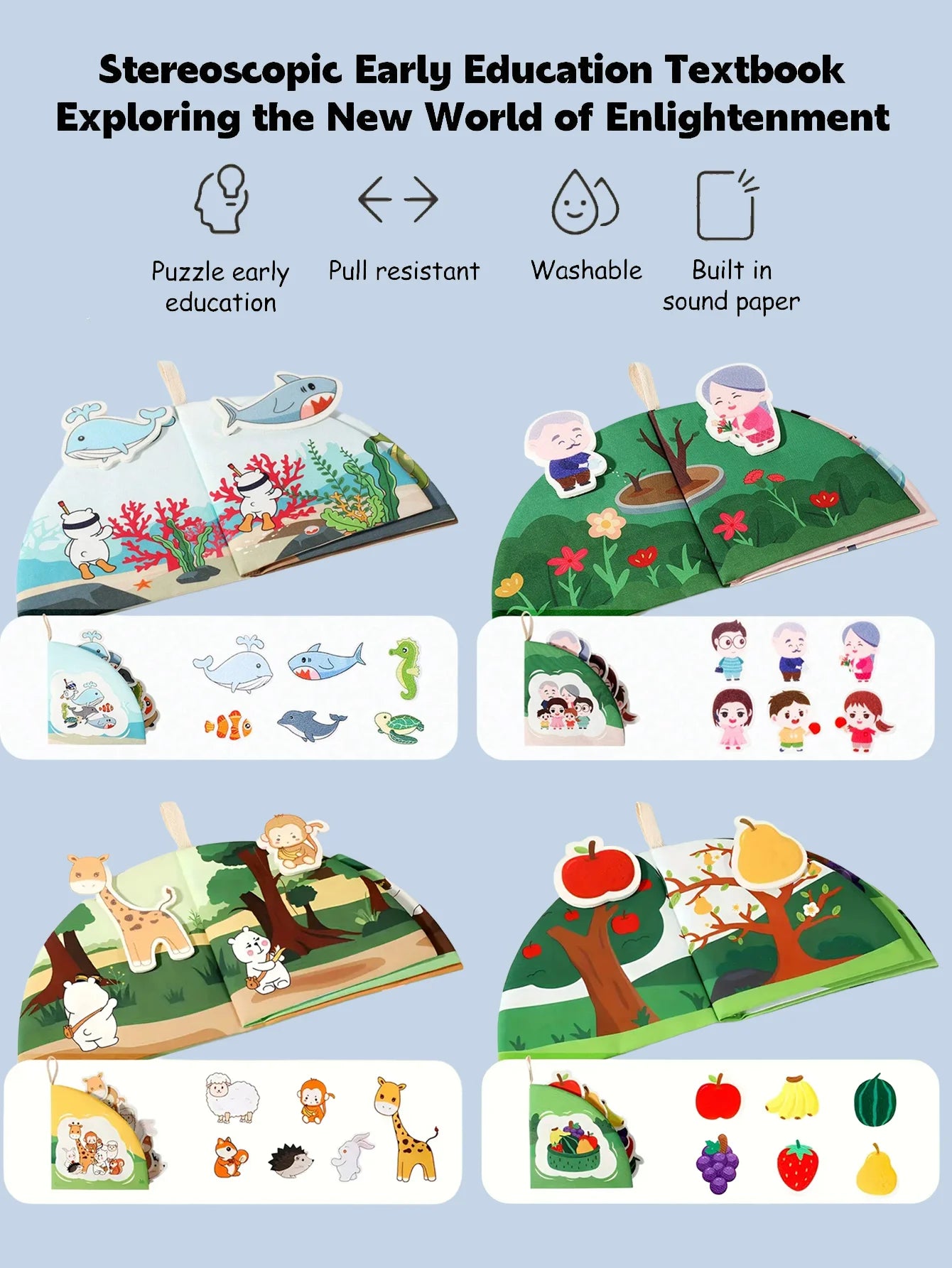 Baby Tail Cloth Activity Book