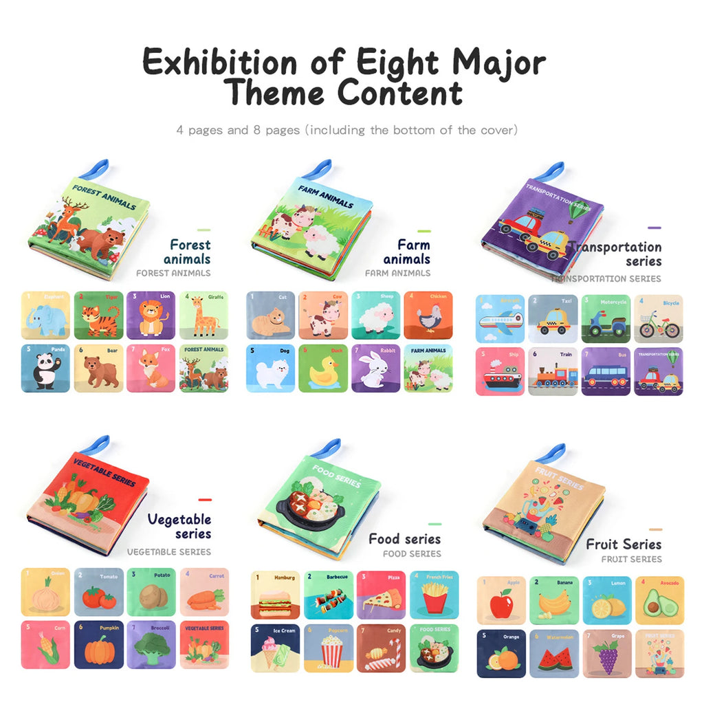 High Contrast Baby Sensory Soft Book