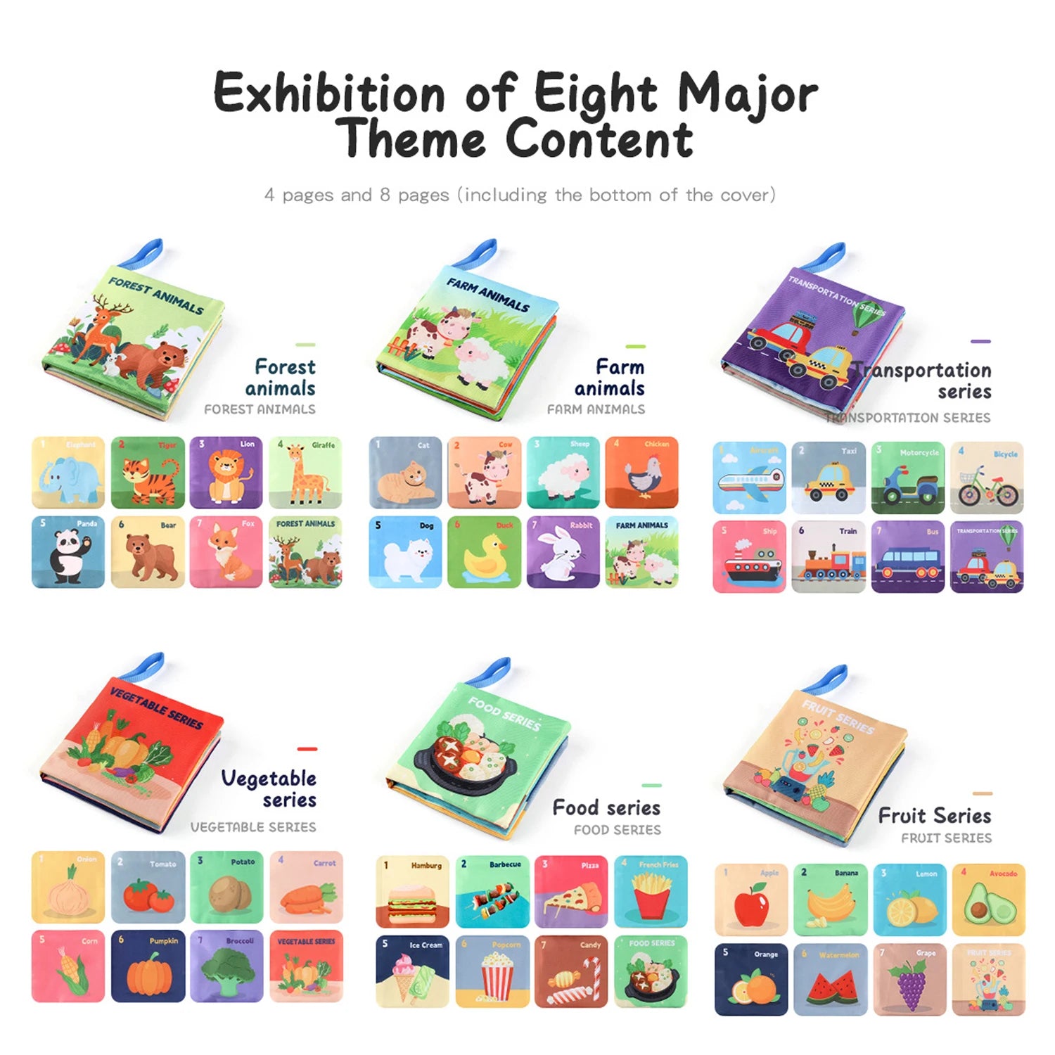 High Contrast Baby Sensory Soft Book