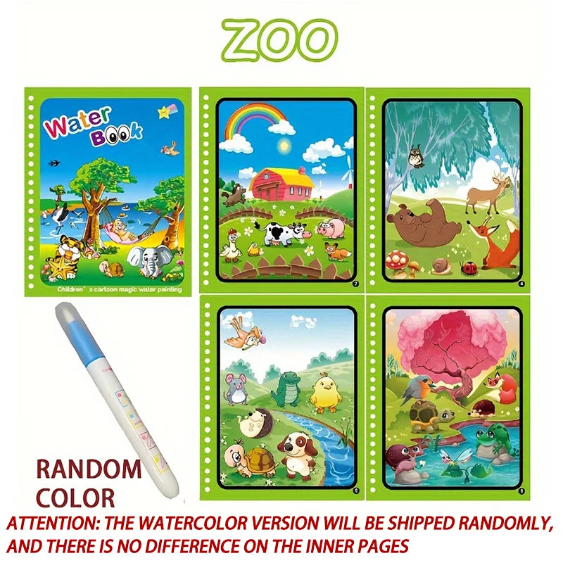 Reusable Magic Water Drawing Book