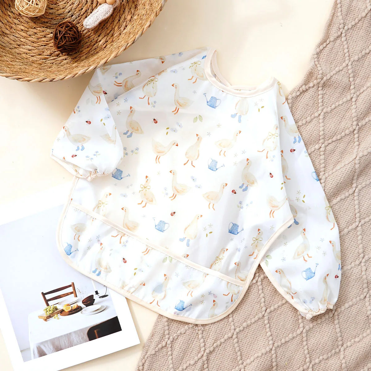 Long Sleeve Waterproof Feeding Bib