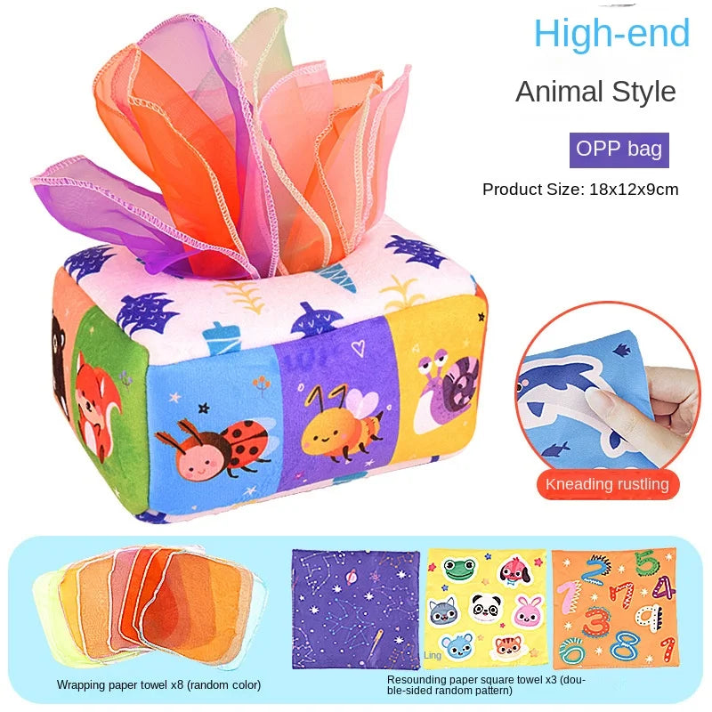 Montessori Tissue Box Sensory Toy