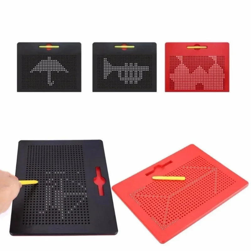 Children Graffiti Magnetic Drawing Board Magnetic Ball Sketch Pad Kids Learning Drawing Educational Toy For Boys Girls Kids