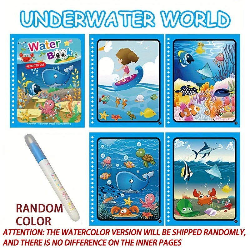 Reusable Magic Water Drawing Book