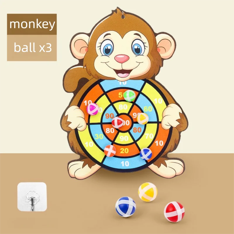 Kids Sticky Ball Dart Board Game