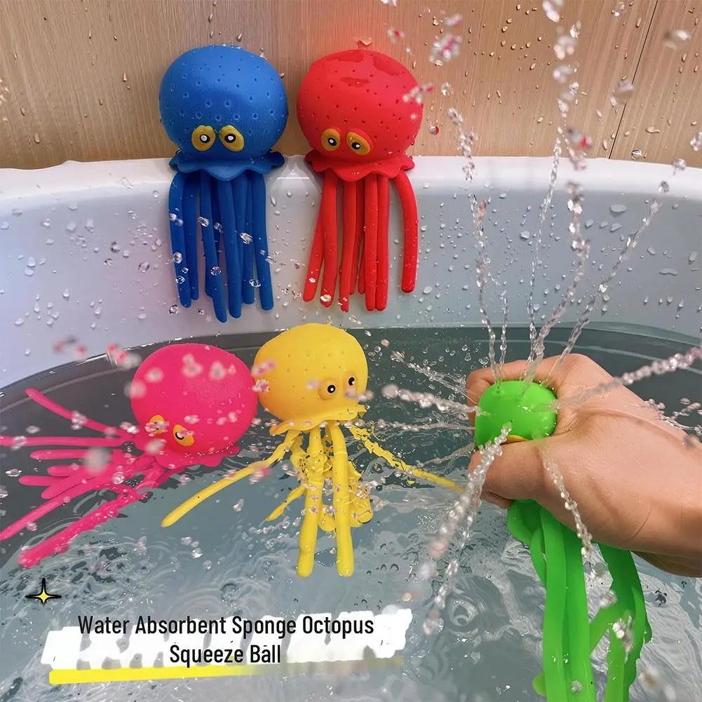 Octopus Sponge Baby Bath Toy