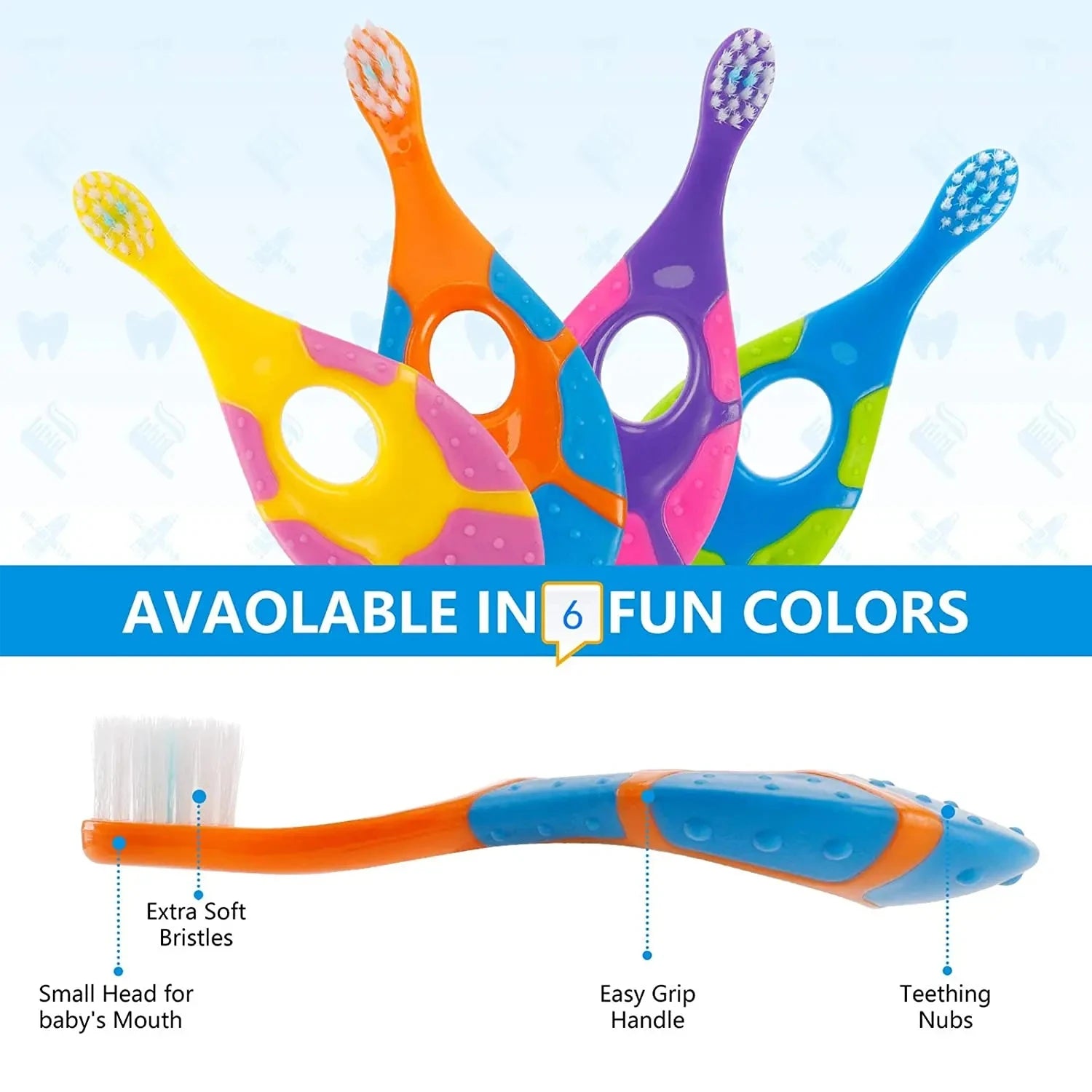 Kids Soft Bristle Toothbrush Set