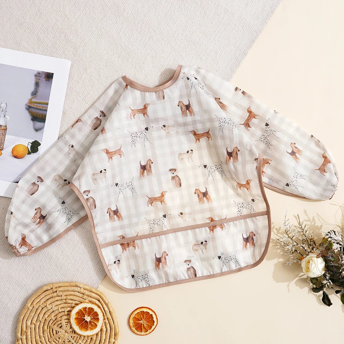 Long Sleeve Waterproof Feeding Bib