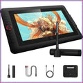 13.3" Drawing Tablet with Screen, 16384 Pressure Levels, Full-Laminated AG Screen, Stand & Dial, 8 Shortcut Keys