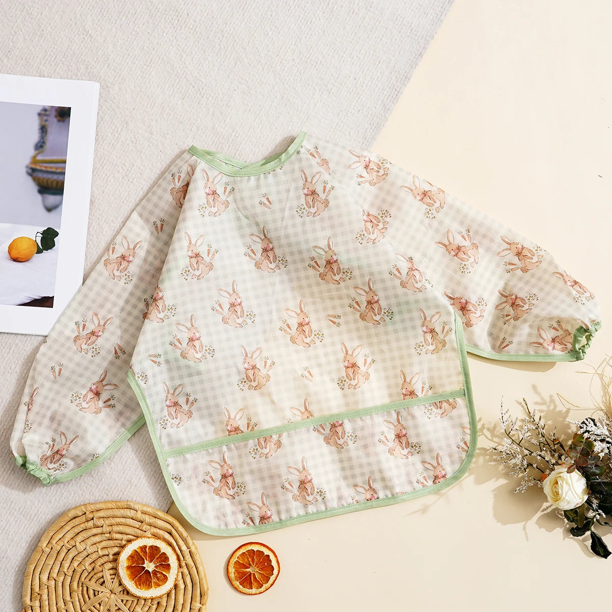 Long Sleeve Waterproof Feeding Bib