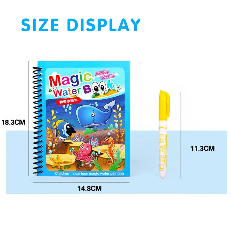 Reusable Magic Water Drawing Book