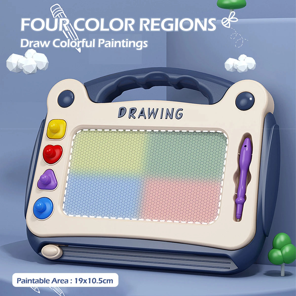Children's Magnetic Color Drawing Board Writing Board kids Drawing Board boys and girls Toy Graffiti Board Christmas gifts