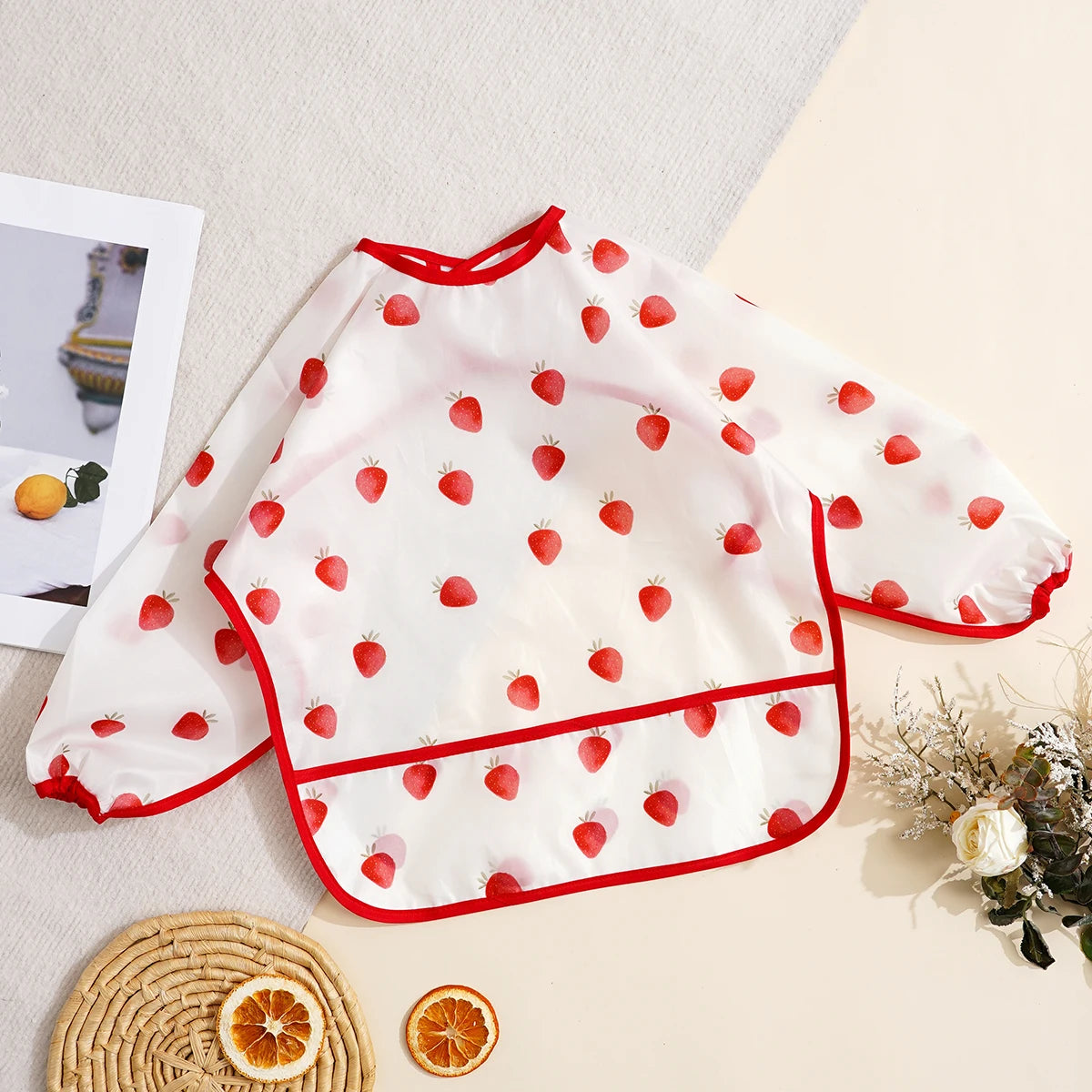 Long Sleeve Waterproof Feeding Bib