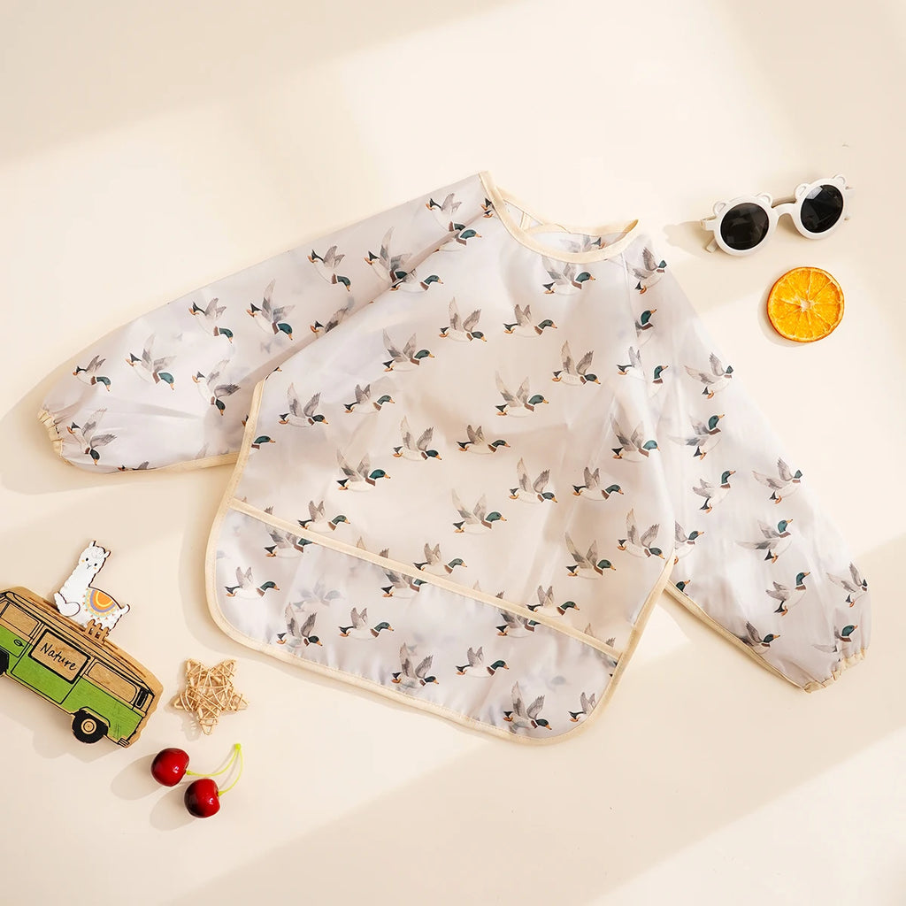 Long Sleeve Waterproof Feeding Bib