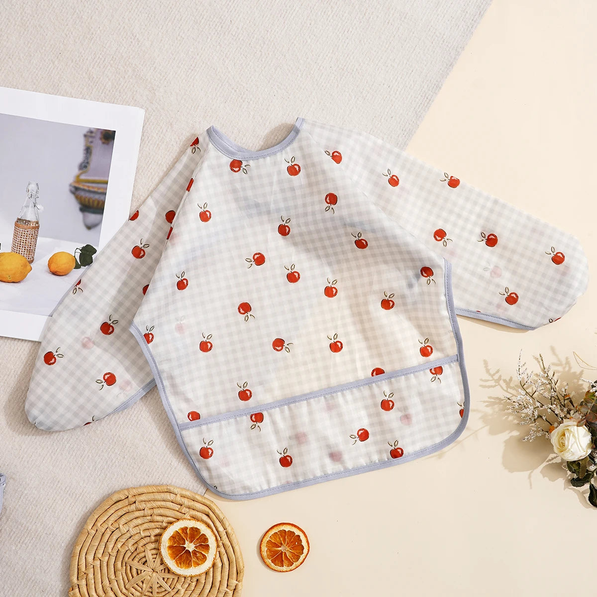 Long Sleeve Waterproof Feeding Bib