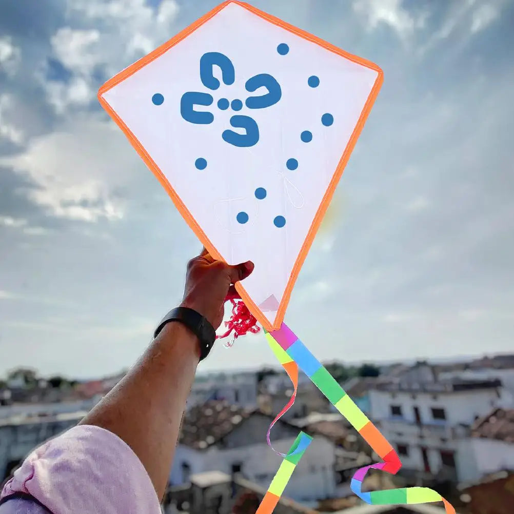 5 set Kids Diy Kite Making Kit Blank Kites For Hand Paint Craft Outdoor Toys With 30M Line Board Kite Accessories Butterfly