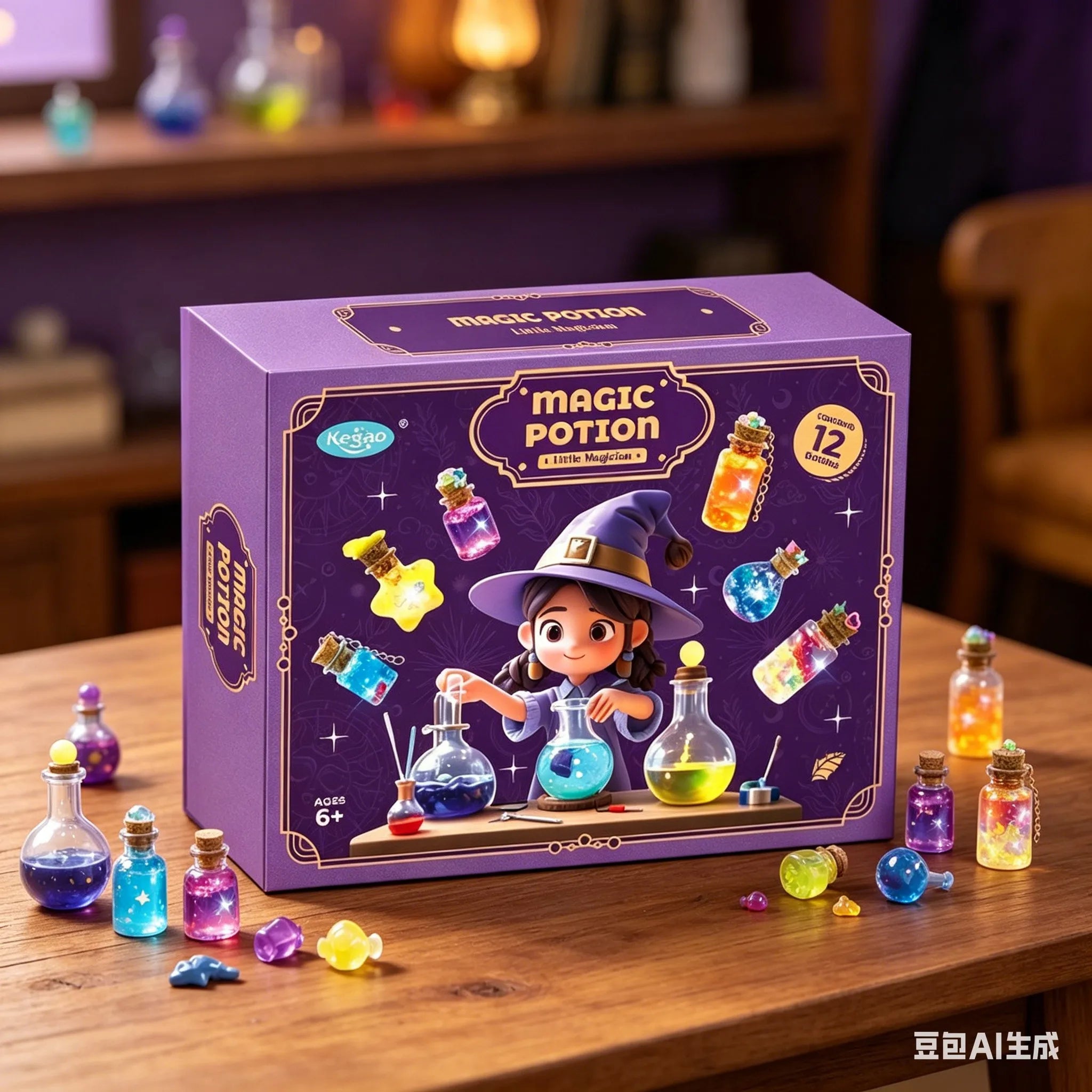 Kids DIY Magician Potion Kit Wizard Science Experiment Creative Craft Toy Christmas Birthday Halloween Gift