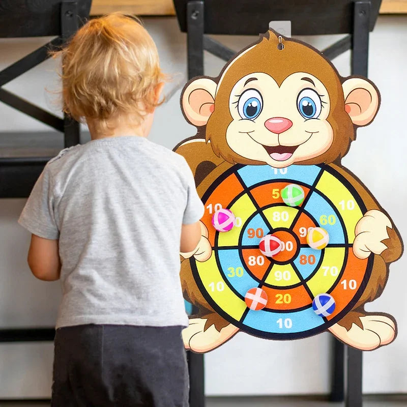 Kids Sticky Ball Dart Board Game