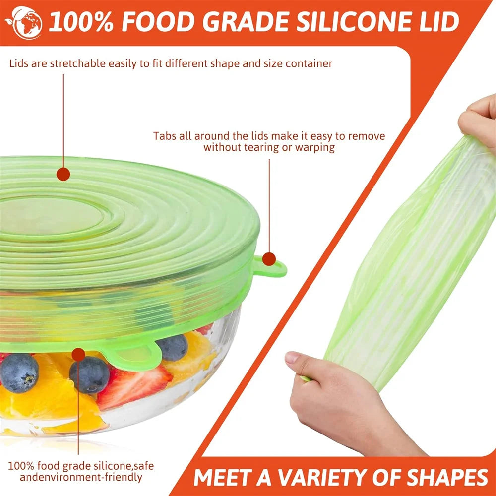Reusable Silicone Food Covers