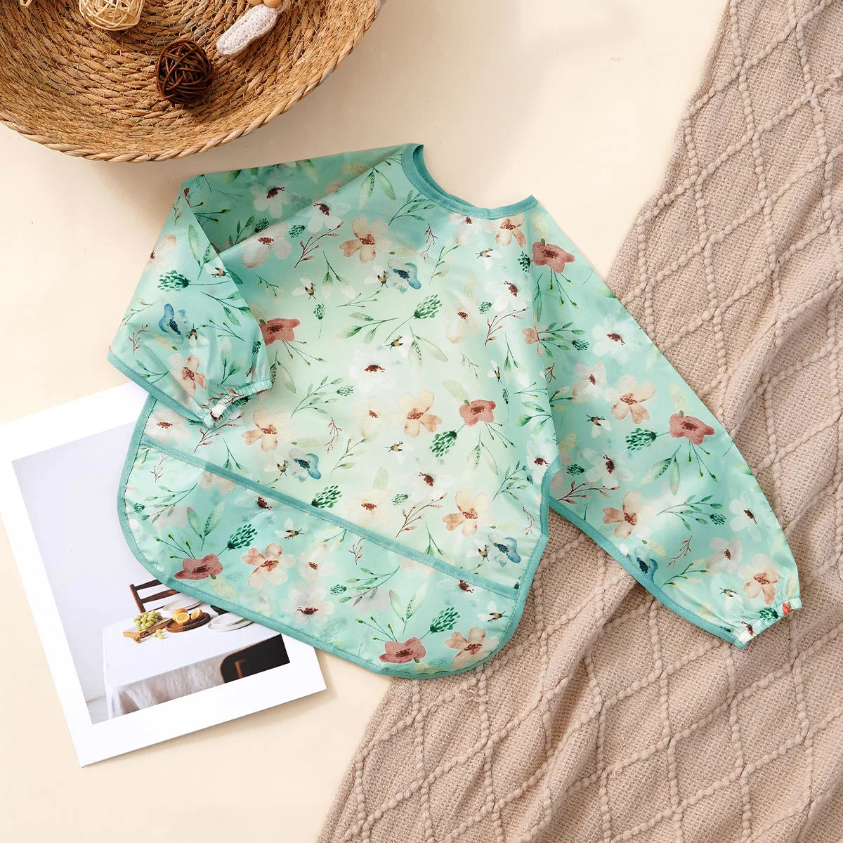 Long Sleeve Waterproof Feeding Bib