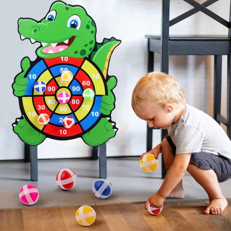 Kids Sticky Ball Dart Board Game