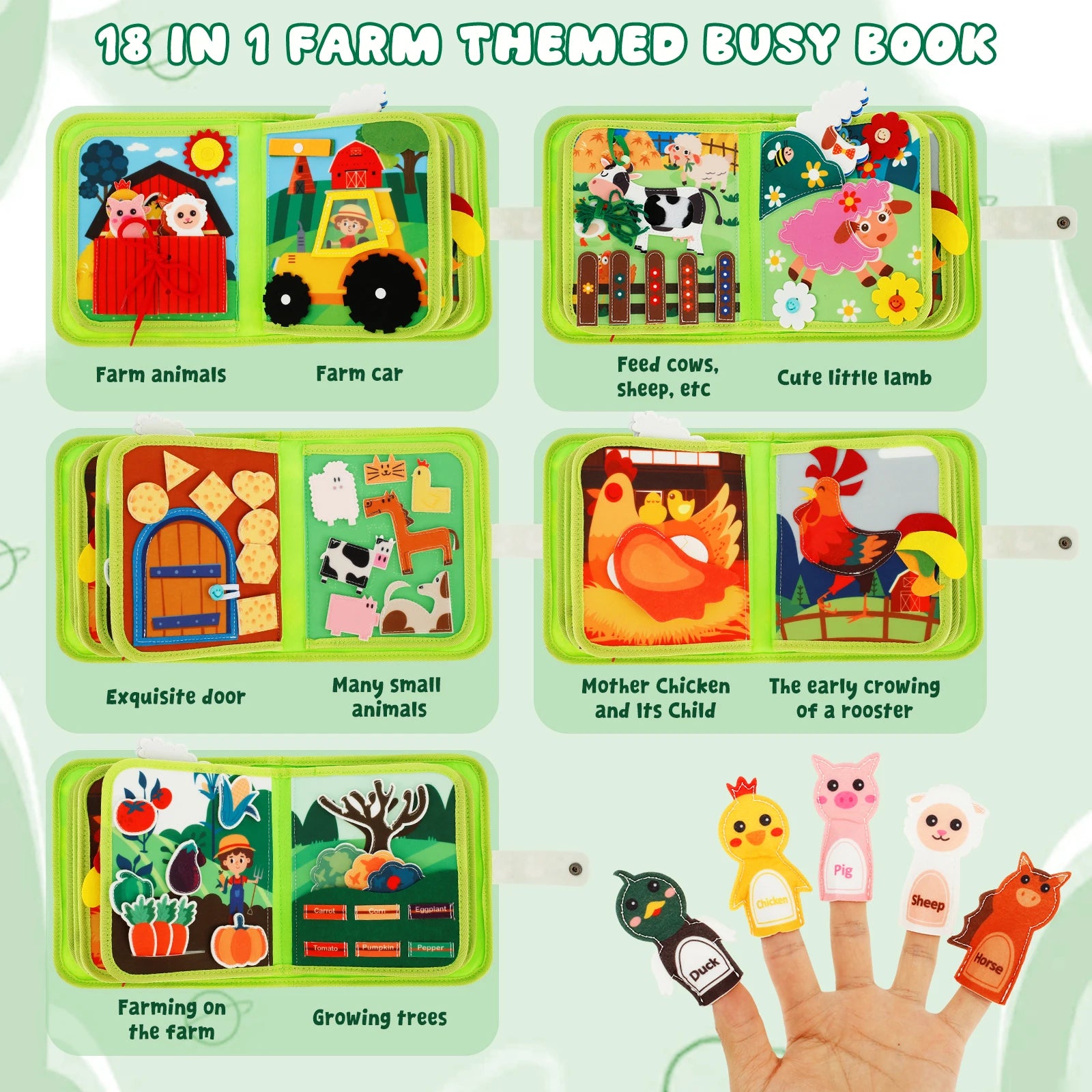 Toddler Soft Activity Quiet Book