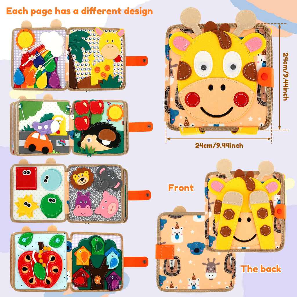 Toddler Soft Activity Quiet Book