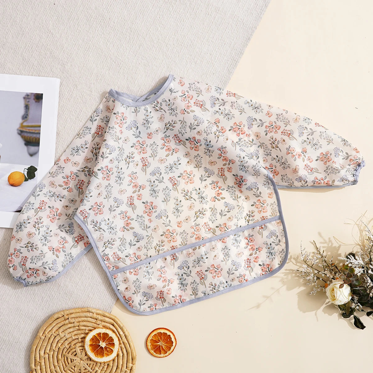 Long Sleeve Waterproof Feeding Bib