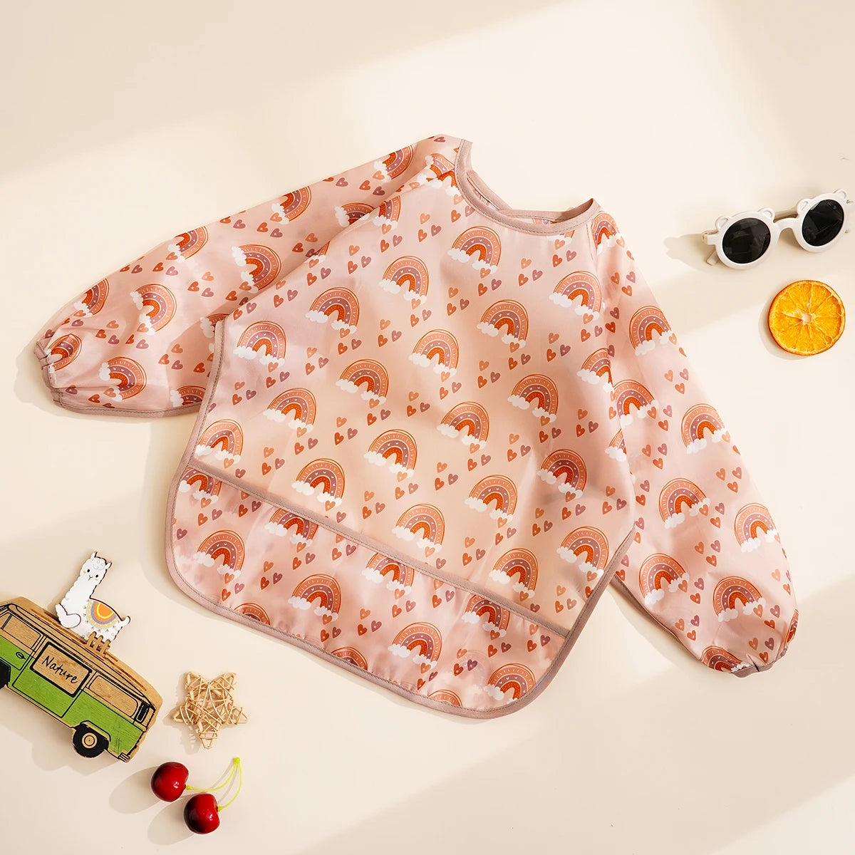 Long Sleeve Waterproof Feeding Bib