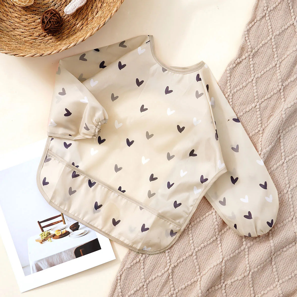 Long Sleeve Waterproof Feeding Bib